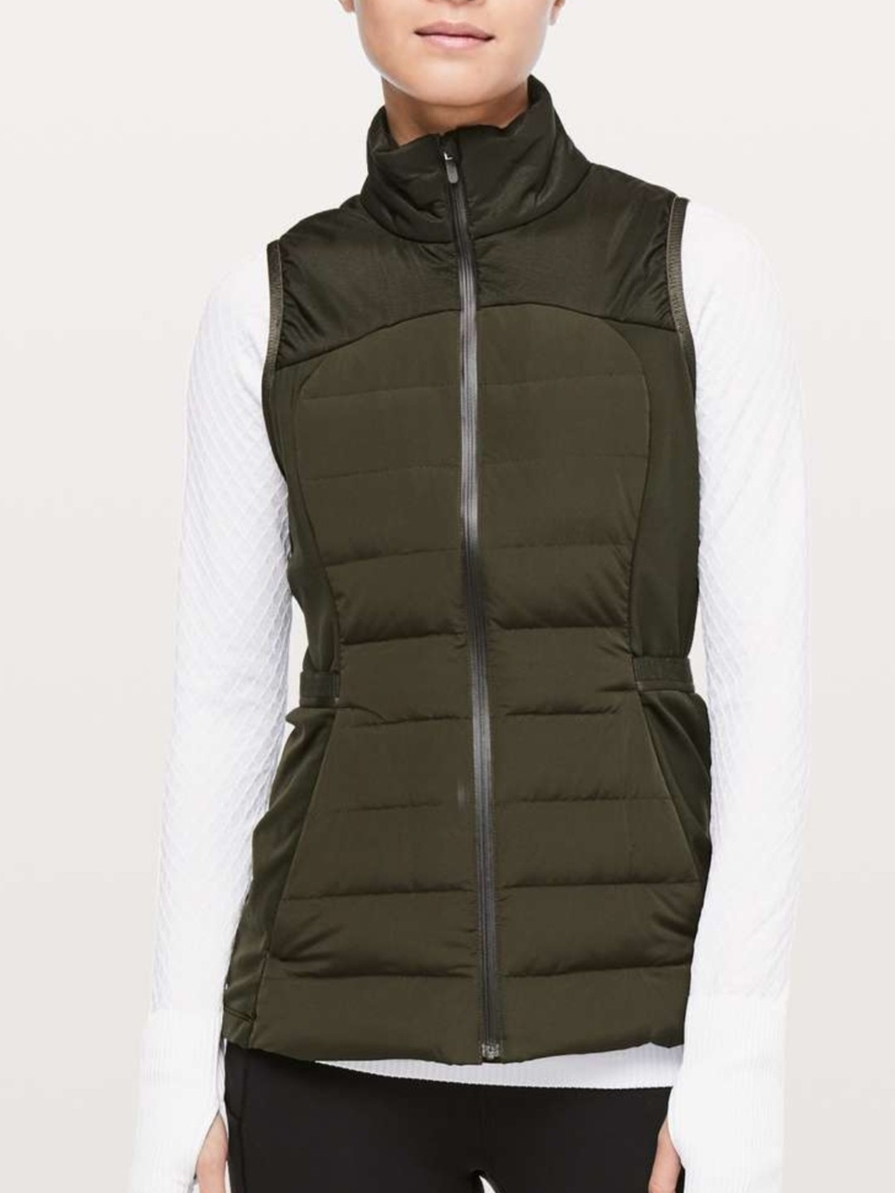 lululemon athletica Olive Quilted Puffer Vest